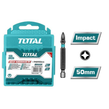 TOTAL ΜΥΤΕΣ ΜΑΓΝΗΤΙΚΕΣ ΜΑΥΡΕΣ ΡH2 50mm 10ΤΕΜ (TACIM16PH223)