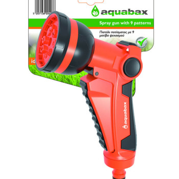 AQUABAX ΠΙΣΤΟΛΙ ΝΕΡΟΥ ΜΕ 9 ΜΟΤΙΒΑ ΨΕΚΑΣΜΟΥ (TS2123)
