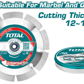 TOTAL ΔΙΑΜΑΝΤΟΔΙΣΚΟΙ ΞΗΡΑΣ ΚΟΠΗΣ 180mm 5TEM ΣΕ ΜΕΤΑΛΛΙΚΟ ΚΟΥΤΑΚΙ (TAC2111803M)