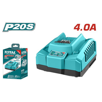 TOTAL ΕΠΑΓΓ. ΤΑΧΥΦΟΡΤΙΣΤΗΣ 4A ΓΙΑ ΜΠΑΤΑΡΙΕΣ Li-ion 20V (TFCLI20411)