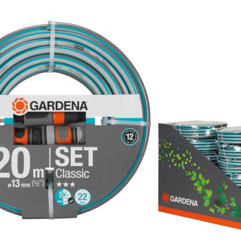 18008-20 Λάστιχο Gardena Σετ με συνδέσμους OGS Classic 1/2"- 20m
