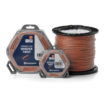 Μεσινέζα Husqvarna Whisper Twist 2 mm / 15 m Πορτοκαλί / Μαύρη