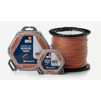 Μεσινέζα Husqvarna Whisper Twist 2,7 mm / 10 m Πορτοκαλί / Μαύρη