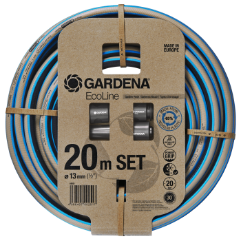 18931-20 Λάστιχο Gardena Ecoline 1/2" - 20m σετ με συνδέσμους & ακροφύσιο
