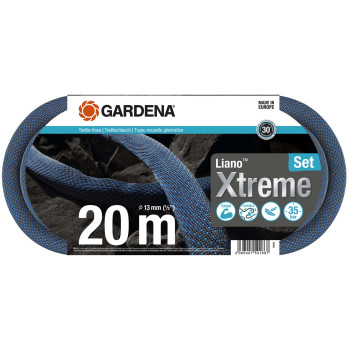 18470-20 Λάστιχο Gardena Υφασμάτινο Liano Xtreme 1/2"- 20m Σετ με ακροφύσιο & συνδέσμους