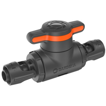 13207-20 Σύνδεσμος Gardena Micro-Drip 13 mm με Βάνα