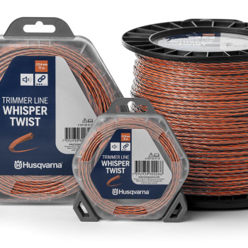 Μεσινέζα Husqvarna Whisper Twist 3 mm / 9 m Πορτοκαλί / Μαύρη