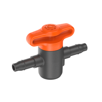 13217-20 Σύνδεσμος Gardena Micro-Drip 4,6mm με Βάνα