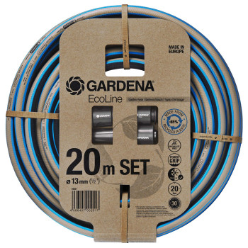 18931-20 Λάστιχο Gardena Ecoline 1/2" - 20m σετ με συνδέσμους & ακροφύσιο