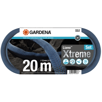 18470-20 Λάστιχο Gardena Υφασμάτινο Liano Xtreme 1/2"- 20m Σετ με ακροφύσιο & συνδέσμους